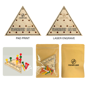 Last Peg Standing Wooden Triangle Game