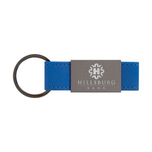 Gunmetal Keyring with Split Ring