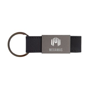 Gunmetal Keyring with Split Ring