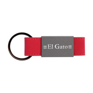 Gunmetal Keyring with Split Ring