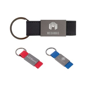 Gunmetal Keyring with Split Ring