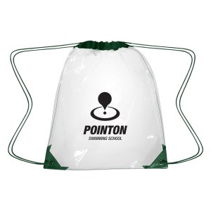 See-Thru Color Trim Drawstring Pack