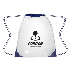 See-Thru Color Trim Drawstring Pack