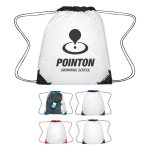 See-Thru Color Trim Drawstring Pack