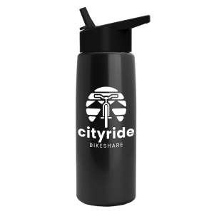 Cascade Tritan Metallike Bottle with Flip-Straw Lid - 26 oz.