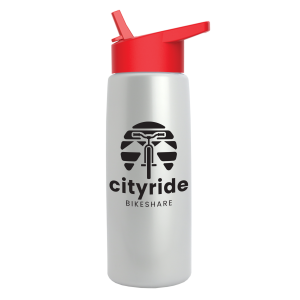 Cascade Tritan Metallike Bottle with Flip-Straw Lid - 26 oz.