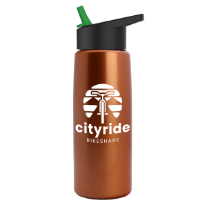 Cascade Tritan Metallike Bottle with Flip-Straw Lid - 26 oz.