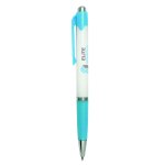 White/Light Blue With Black Ink