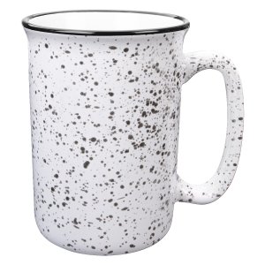 Retro Enamel-Style Coffee Mug 12 Oz