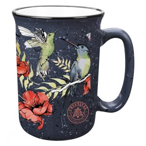 Retro Enamel-Style Coffee Mug 12 Oz