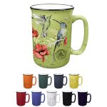 Retro Enamel-Style Coffee Mug 12 Oz