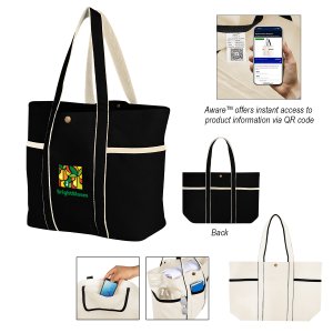 Aware 10 Oz. Recycled Cotton Canvas Tote Bag