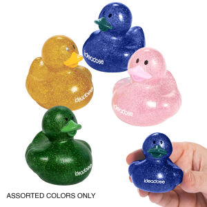 Squeezable Glitter Duck