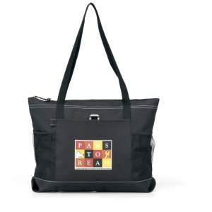 600D Poly Zipper Tote Bag