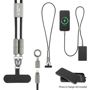 60W Type-C Charging Lanyard with Phone Patch