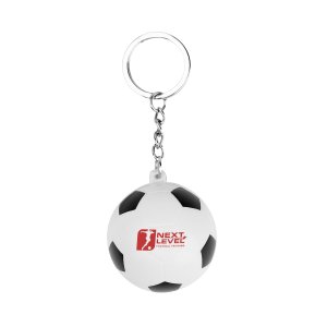 Mini Soccer Ball Stress Keychain
