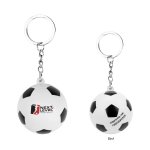 Mini Soccer Ball Stress Keychain