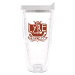 Clear Tumbler With Frosted Lid
