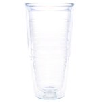 Clear Tumbler With White Lid