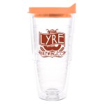 Clear Tumbler With Citrus Sunrise Lid