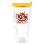 Clear Tumbler With Yellow Lid
