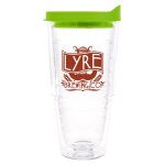 Clear Tumbler With Lime Lid
