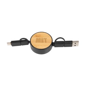Eco Twist Bamboo Charging Cable