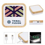 GlowPad Bamboo Wireless Charger
