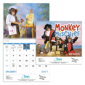 Monkey Mischief - Spiral Calendar