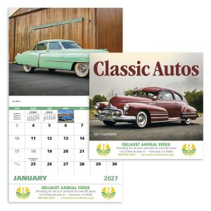 Classic Autos - Stapled Calendar