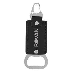 Leatherette Keyring Bottle Opener