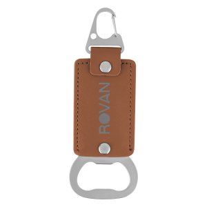 Leatherette Keyring Bottle Opener