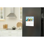 Good Value™ Business Card Magnet With 12-Sheet Calendar