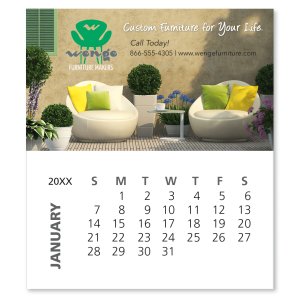 Business Card Magnet with 12-Sheet Calendar