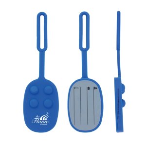 Silicone Push Pop Luggage Tag