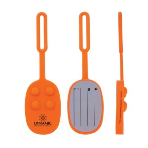 Silicone Push Pop Luggage Tag