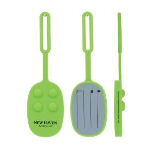 Silicone Push Pop Luggage Tag