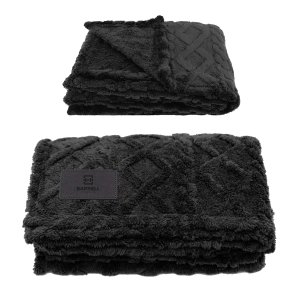 Greenway Cable-Knit Sherpa Throw