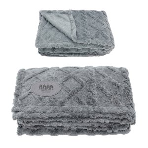 Greenway Cable-Knit Sherpa Throw