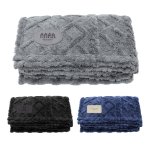Greenway Cable-Knit Sherpa Throw