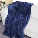 Greenway Cable-Knit Sherpa Throw