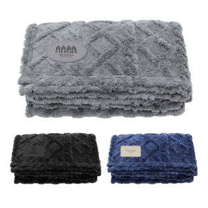 Greenway Cable-Knit Sherpa Throw