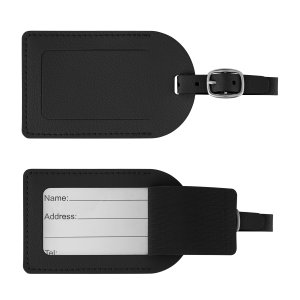 Leatherette ID Luggage Tag