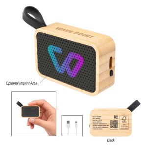 Bamboo Boombox Mini Speaker