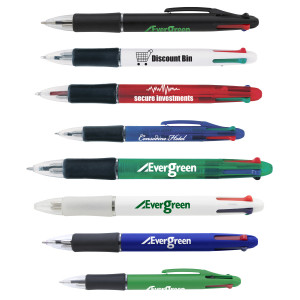 Four-Color Comfort Grip Pen