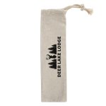 Sip & Stash Cotton Straw Pouch