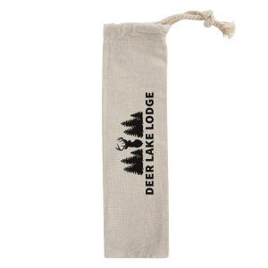 Sip & Stash Cotton Straw Pouch