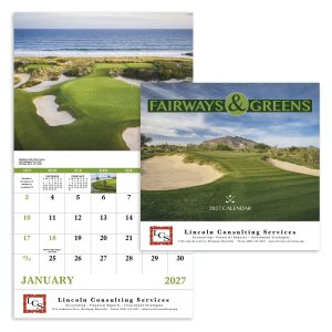 Fairways & Greens - Stapled Calendar