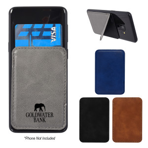 Flip-Stand Adhesive Phone Wallet