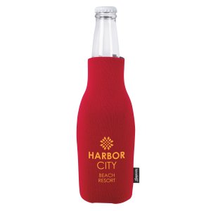 Koozie Zip-Up Bottle Cooler with Opener